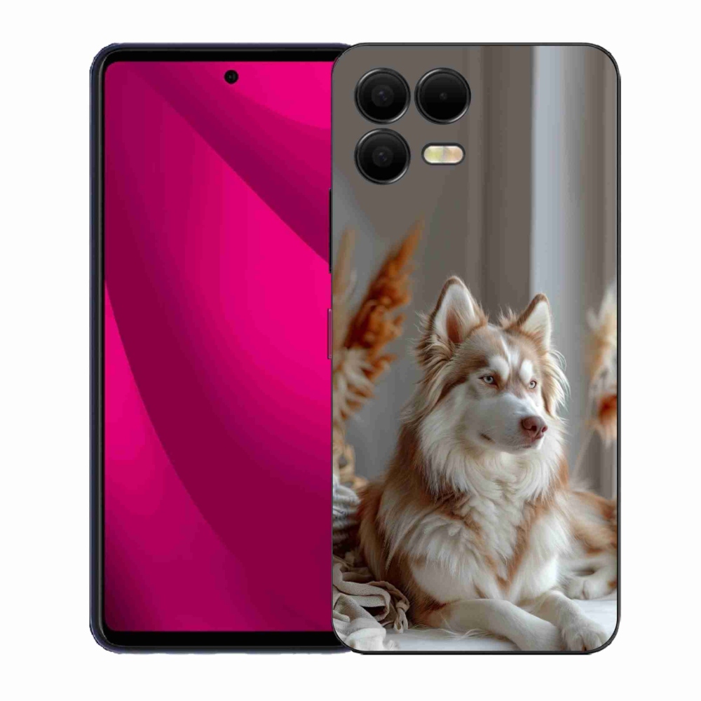Gelový kryt mmCase na T phone 3 Pro - klidný sibiřský husky