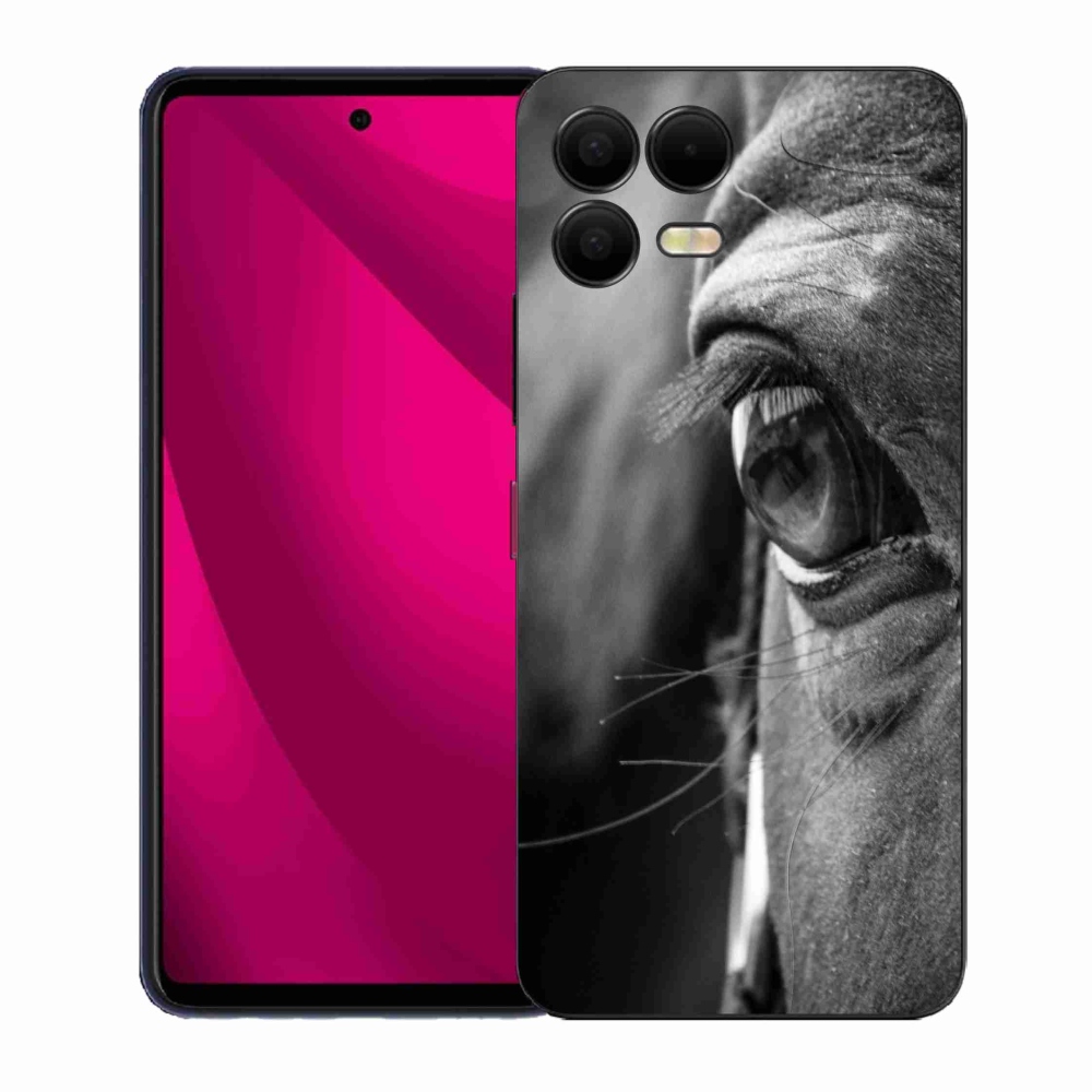 Gelový kryt mmCase na T phone 3 Pro - koňský pohled