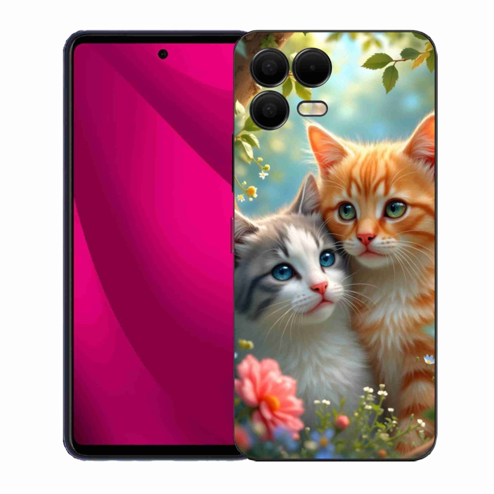 Gelový kryt mmCase na T phone 3 Pro - kočičí láska 2