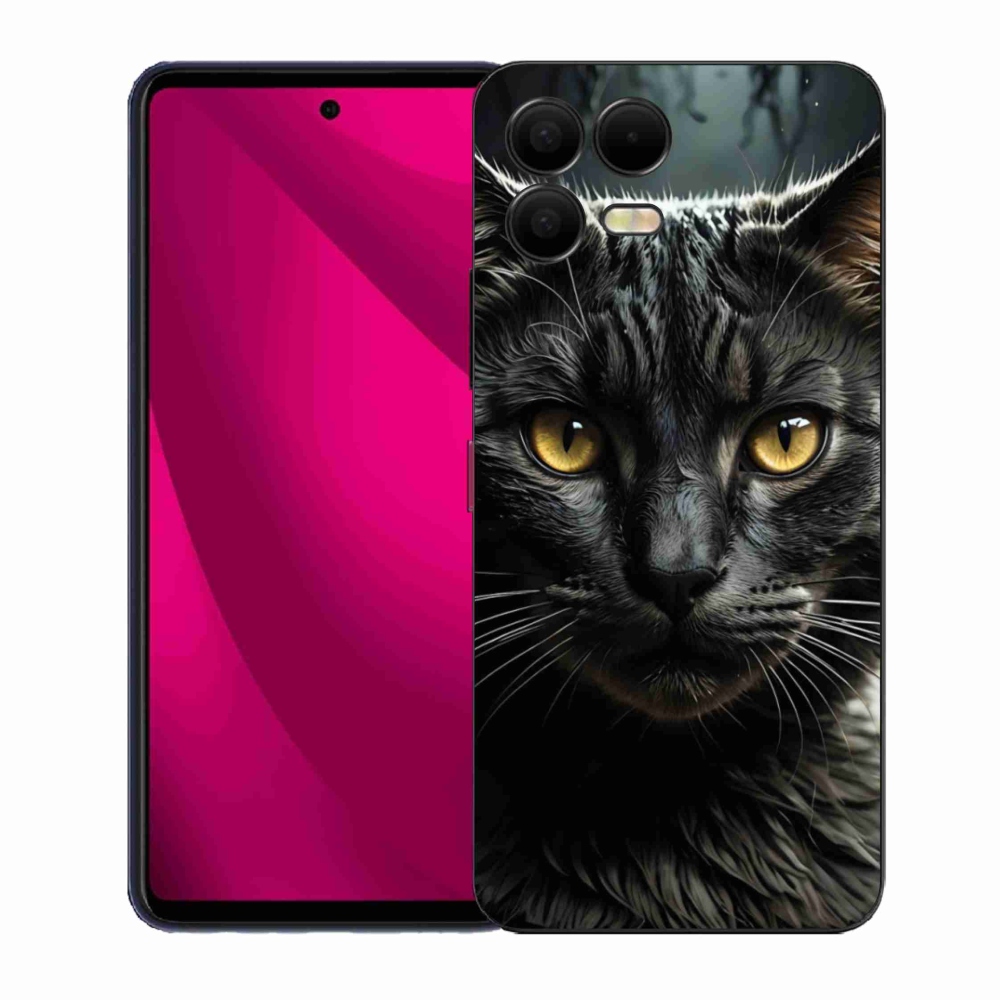 Gelový kryt mmCase na T phone 3 Pro - kočičí pohled 3