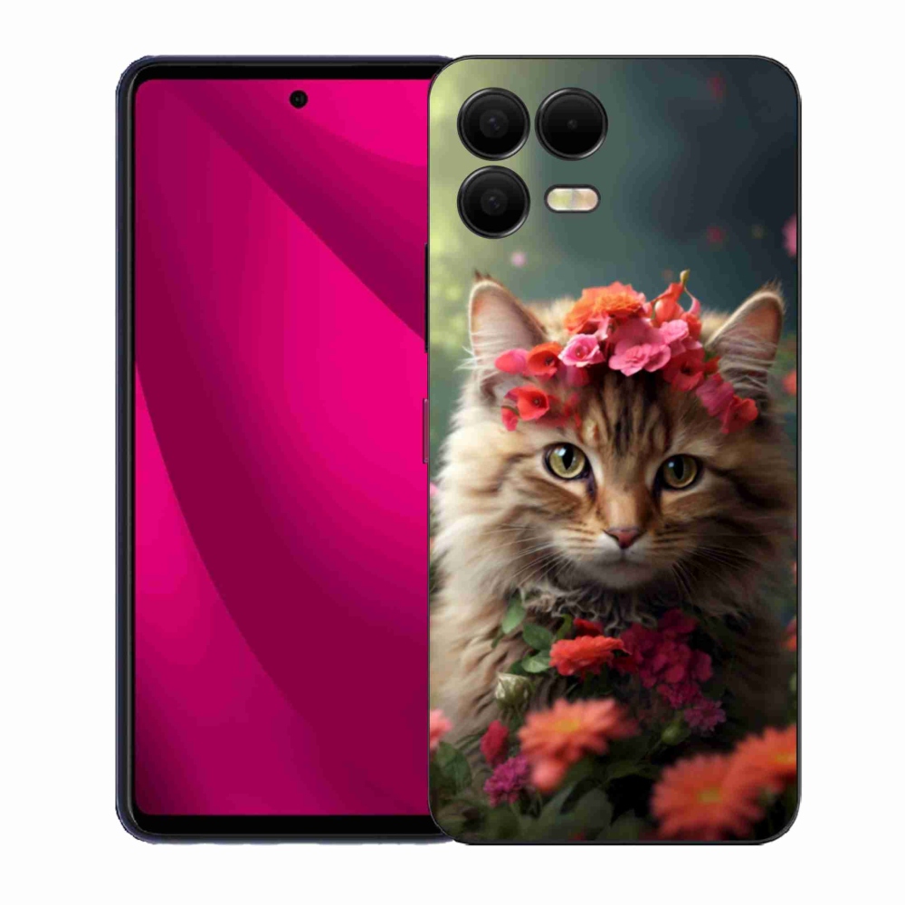 Gelový kryt mmCase na T phone 3 Pro - kočíčí princezna