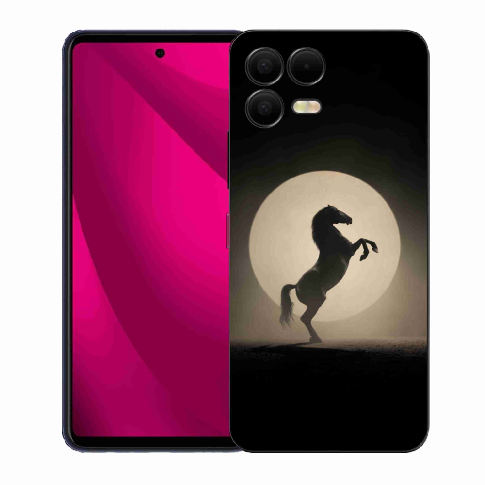 Gelový kryt mmCase na T phone 3 Pro - kůň v siluetě