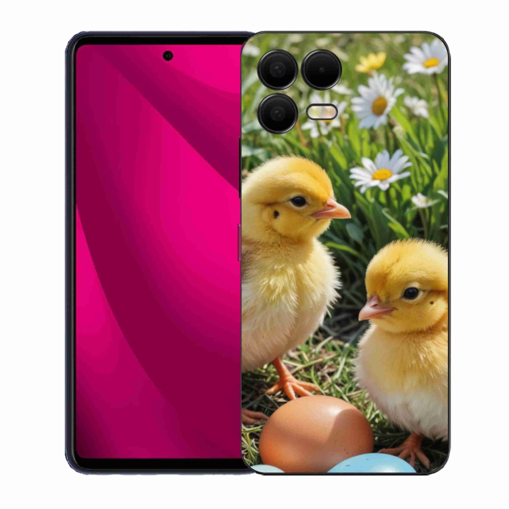 Gelový kryt mmCase na T phone 3 Pro - kuřátka