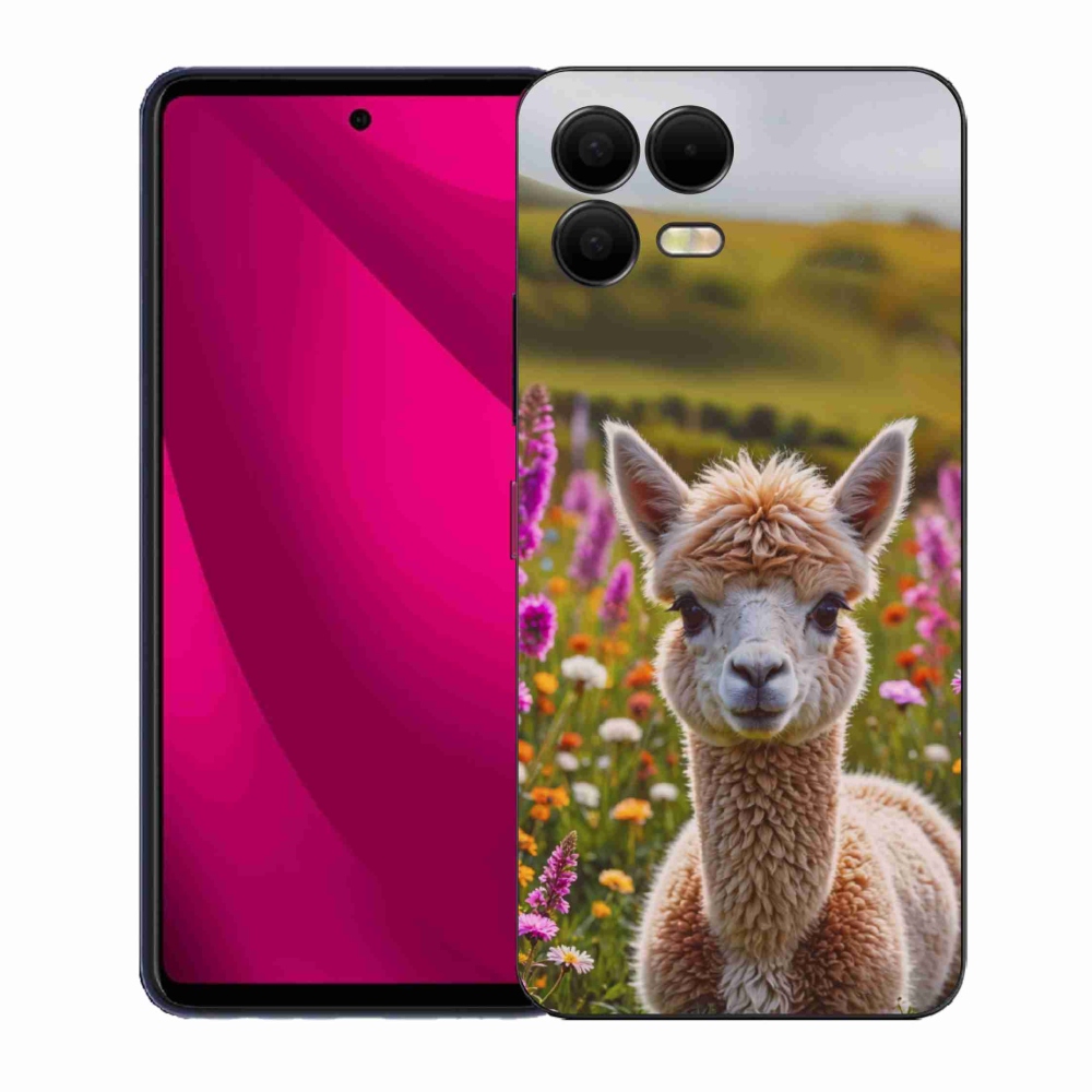 Gelový kryt mmCase na T phone 3 Pro - lama na louce