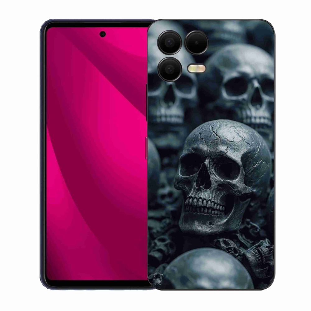 Gelový kryt mmCase na T phone 3 Pro - lebka 2
