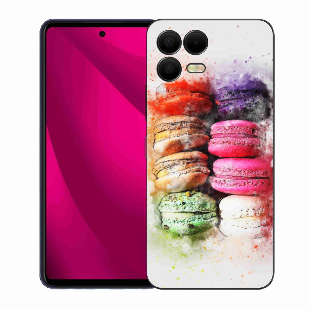 Gelový kryt mmCase na T phone 3 Pro - makrónky
