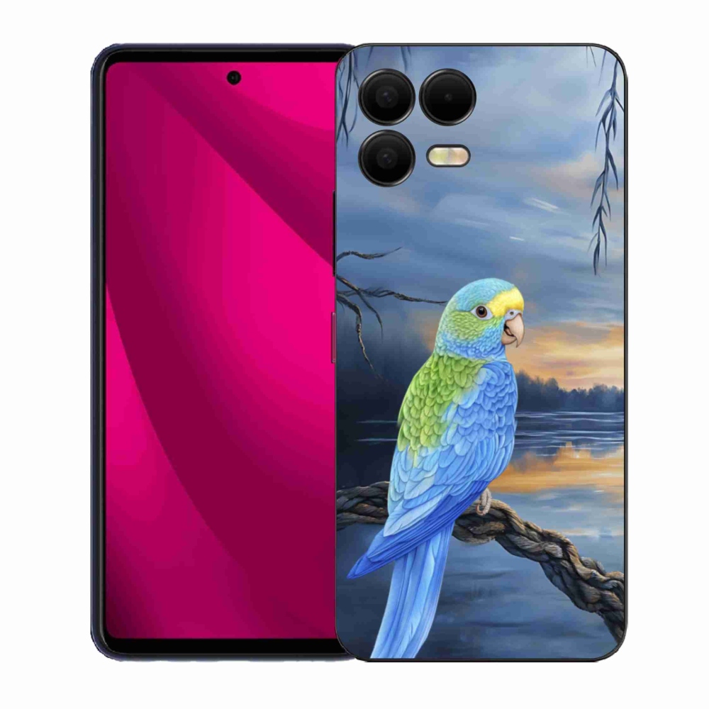 Gelový kryt mmCase na T phone 3 Pro - modrý papoušek