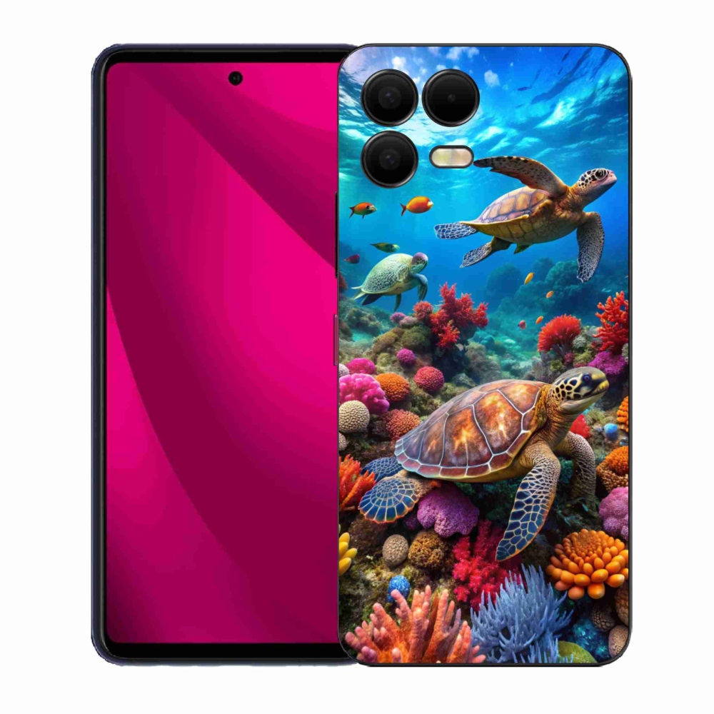 Gelový kryt mmCase na T phone 3 Pro - mořský svět 2