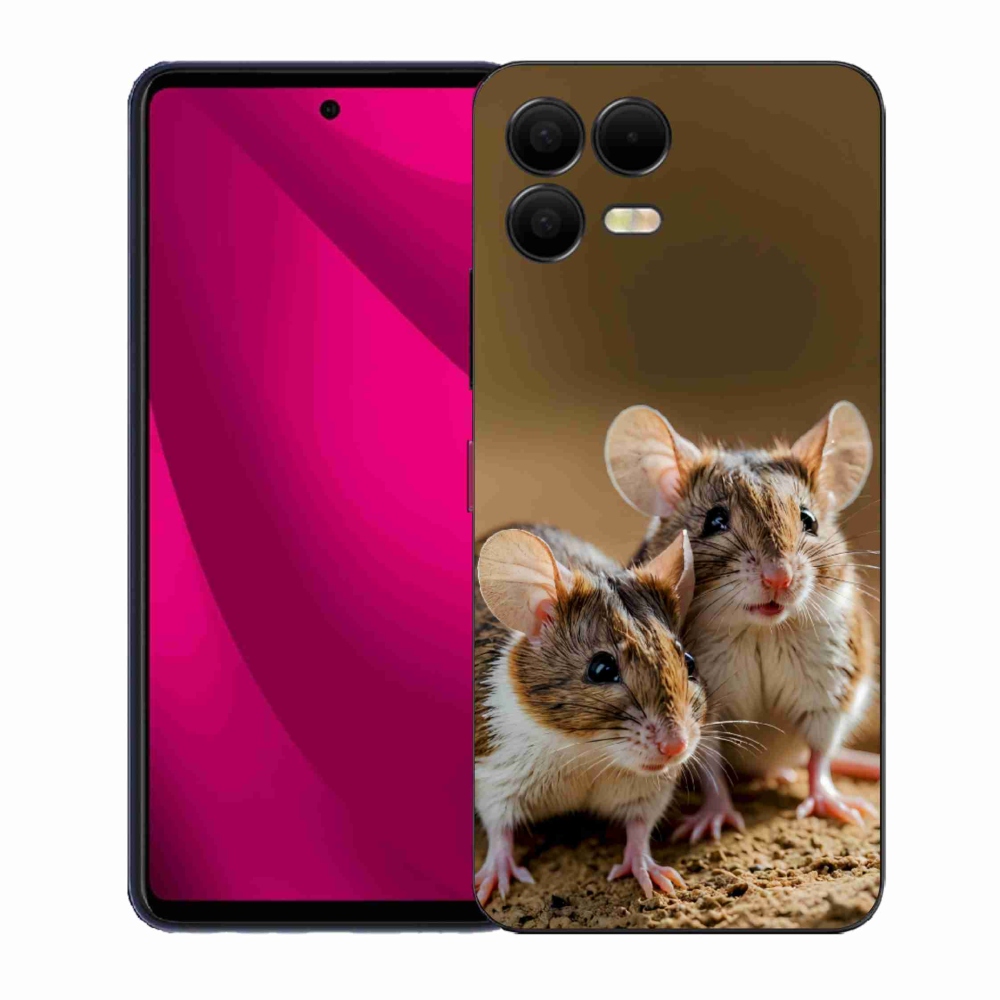 Gelový kryt mmCase na T phone 3 Pro - myší duo