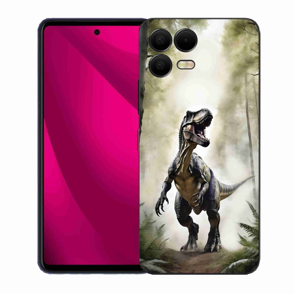 Gelový kryt mmCase na T phone 3 Pro - naštvaný T-Rex
