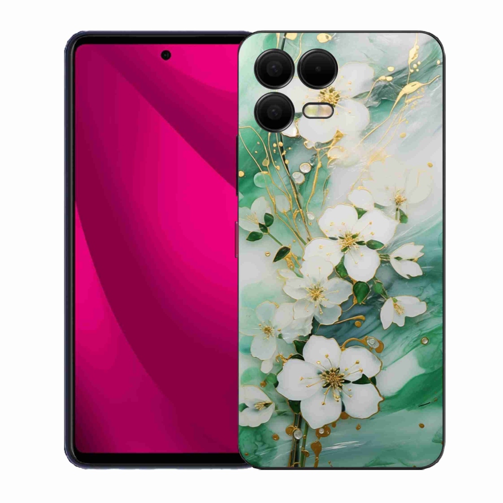 Gelový kryt mmCase na T phone 3 Pro - něžné květy