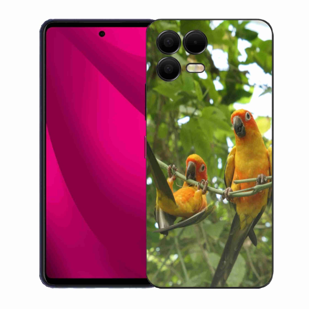 Gelový kryt mmCase na T phone 3 Pro - papoušci aratingy