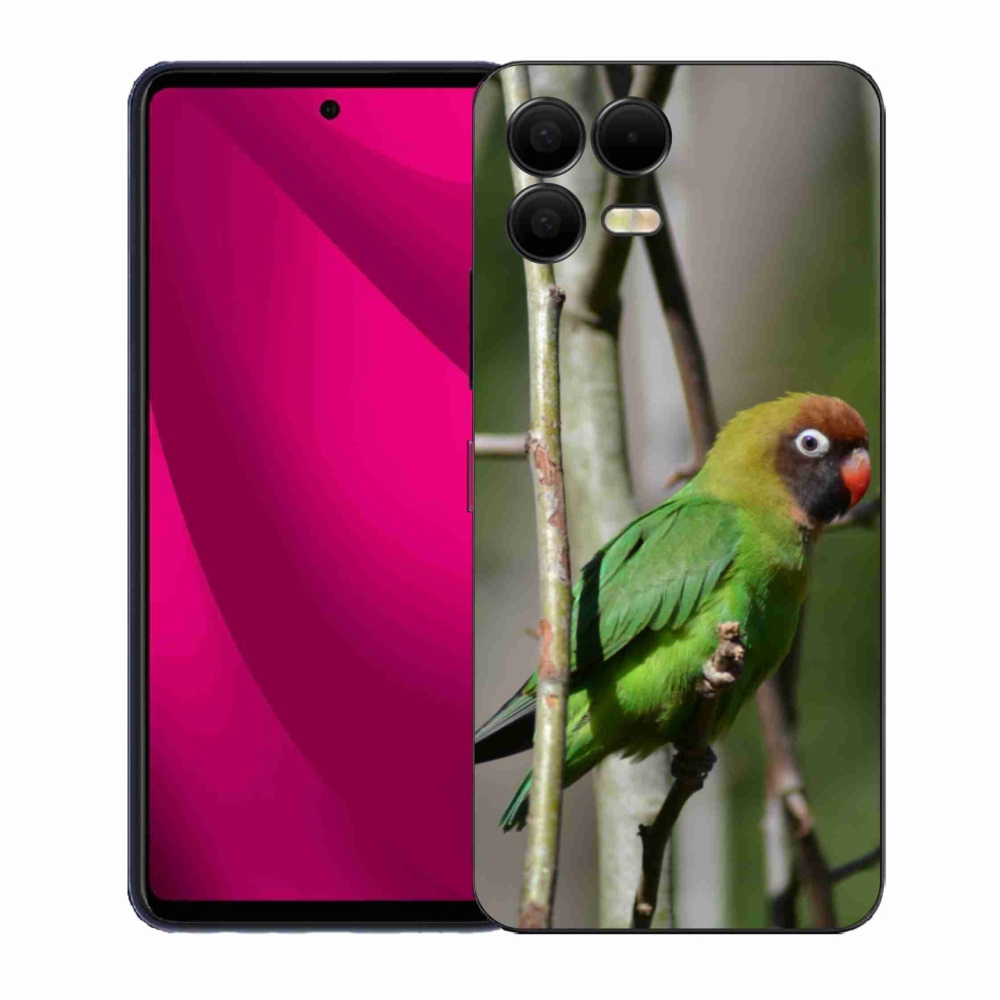 Gelový kryt mmCase na T phone 3 Pro - papoušek agapornis