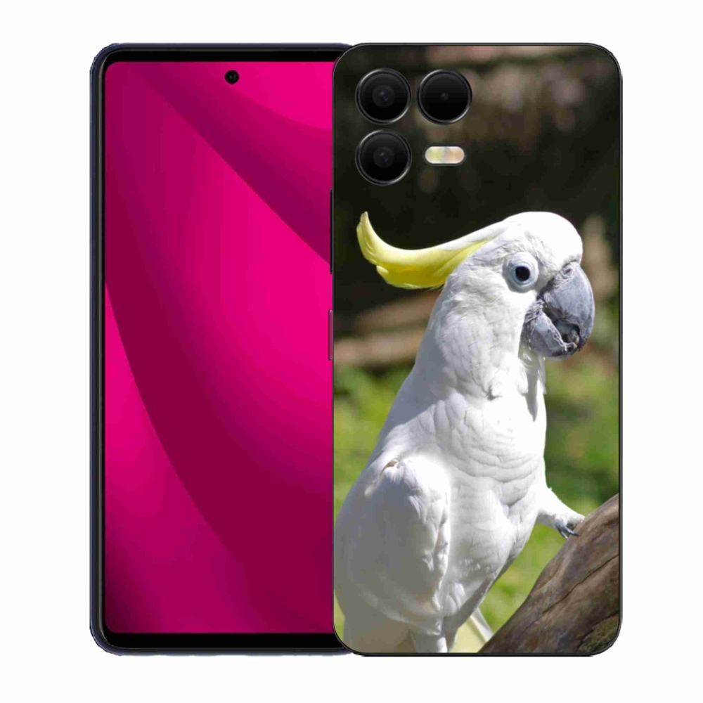 Gelový kryt mmCase na T phone 3 Pro - papoušek kakadu 2