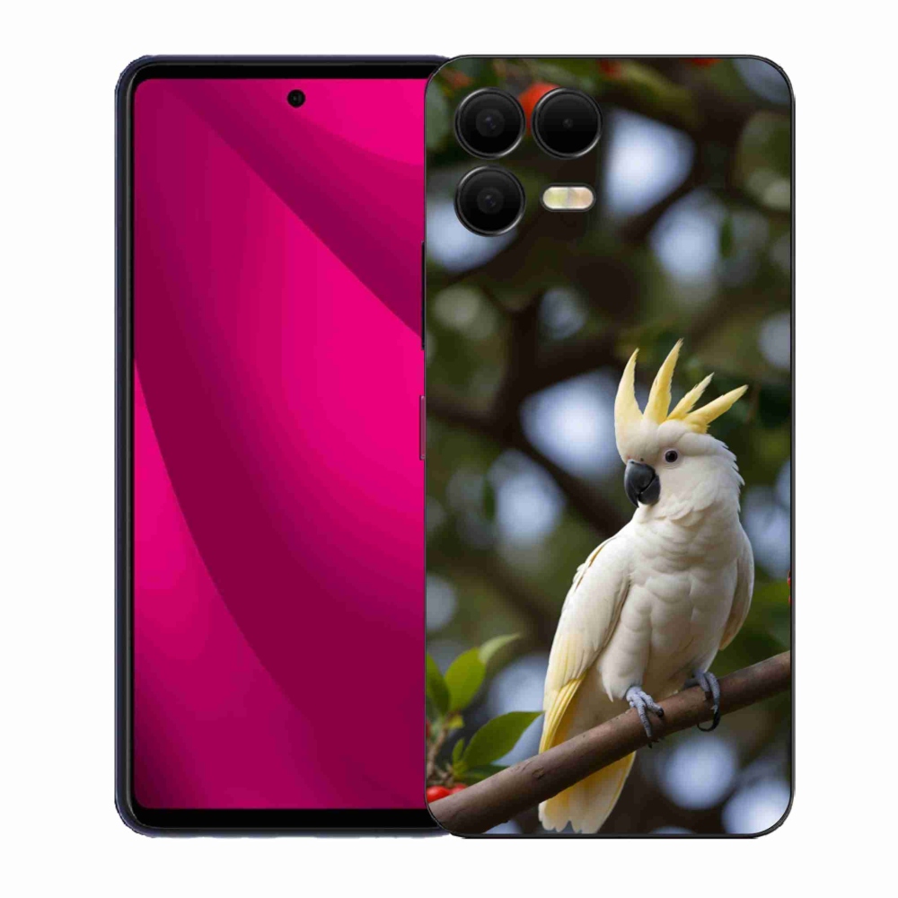 Gelový kryt mmCase na T phone 3 Pro - papoušek kakadu 3