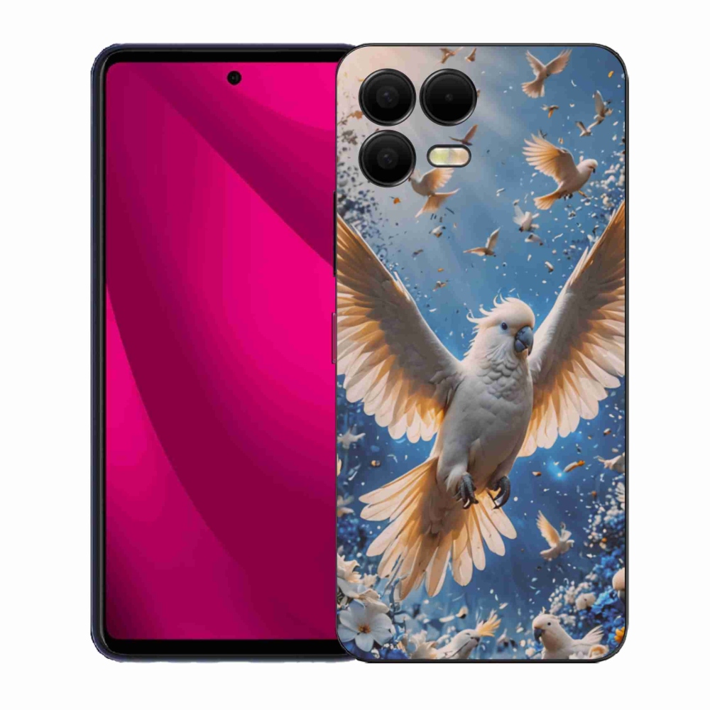 Gelový kryt mmCase na T phone 3 Pro - papoušek kakadu