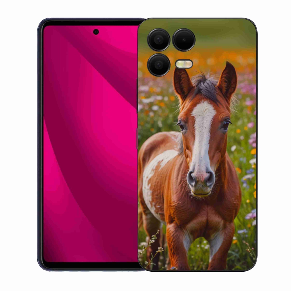 Gelový kryt mmCase na T phone 3 Pro - roztomilé hříbě