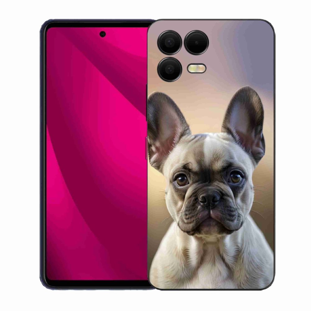 Gelový kryt mmCase na T phone 3 Pro - roztomilý francouzský buldoček