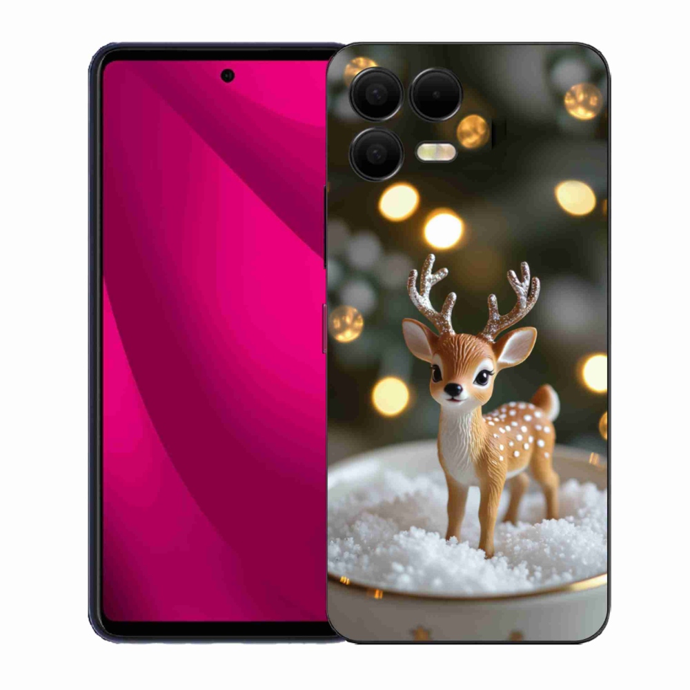Gelový kryt mmCase na T phone 3 Pro - roztomilý vánoční jelen