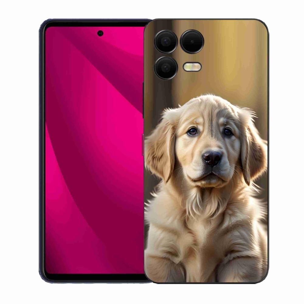 Gelový kryt mmCase na T phone 3 Pro - roztomilý zlatý retrívr