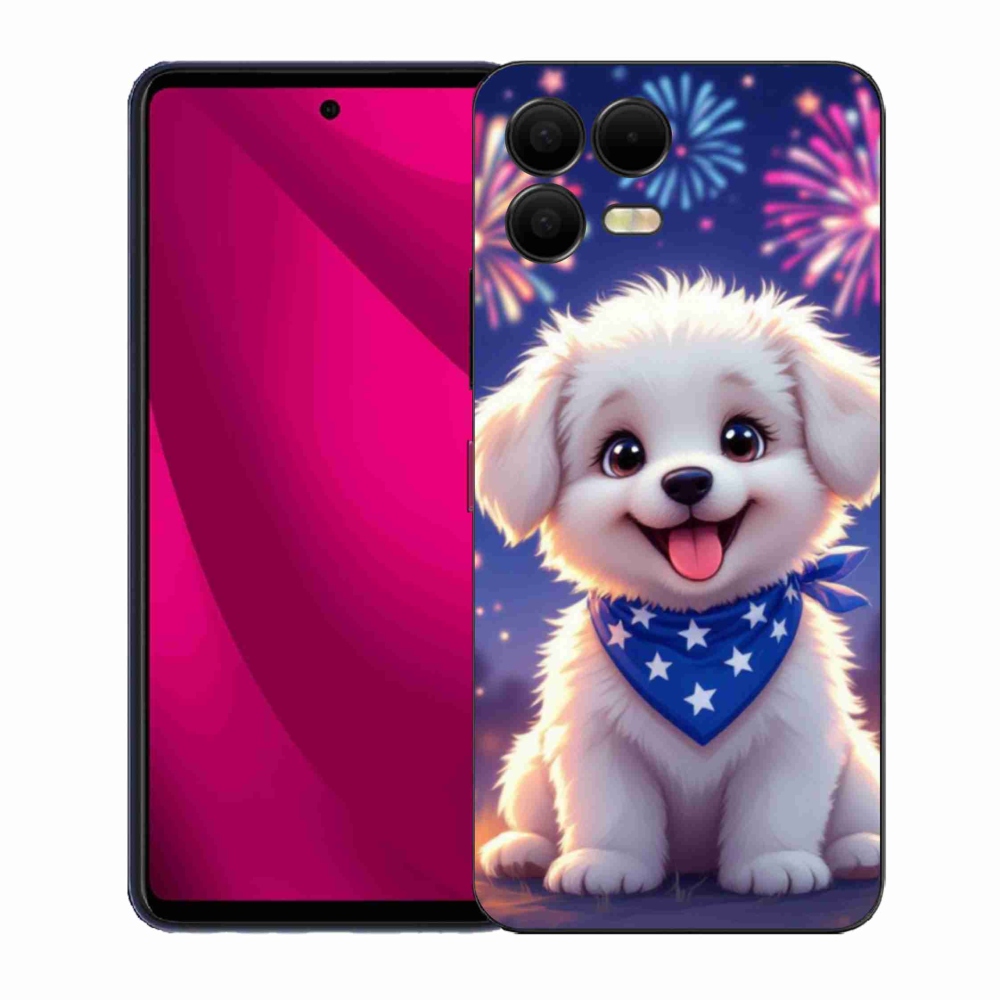 Gelový kryt mmCase na T phone 3 Pro - slavnostní štěně