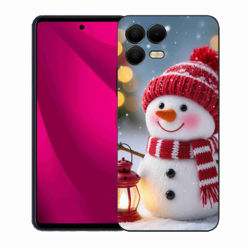 Gelový kryt mmCase na T phone 3 Pro - sněhulák 2