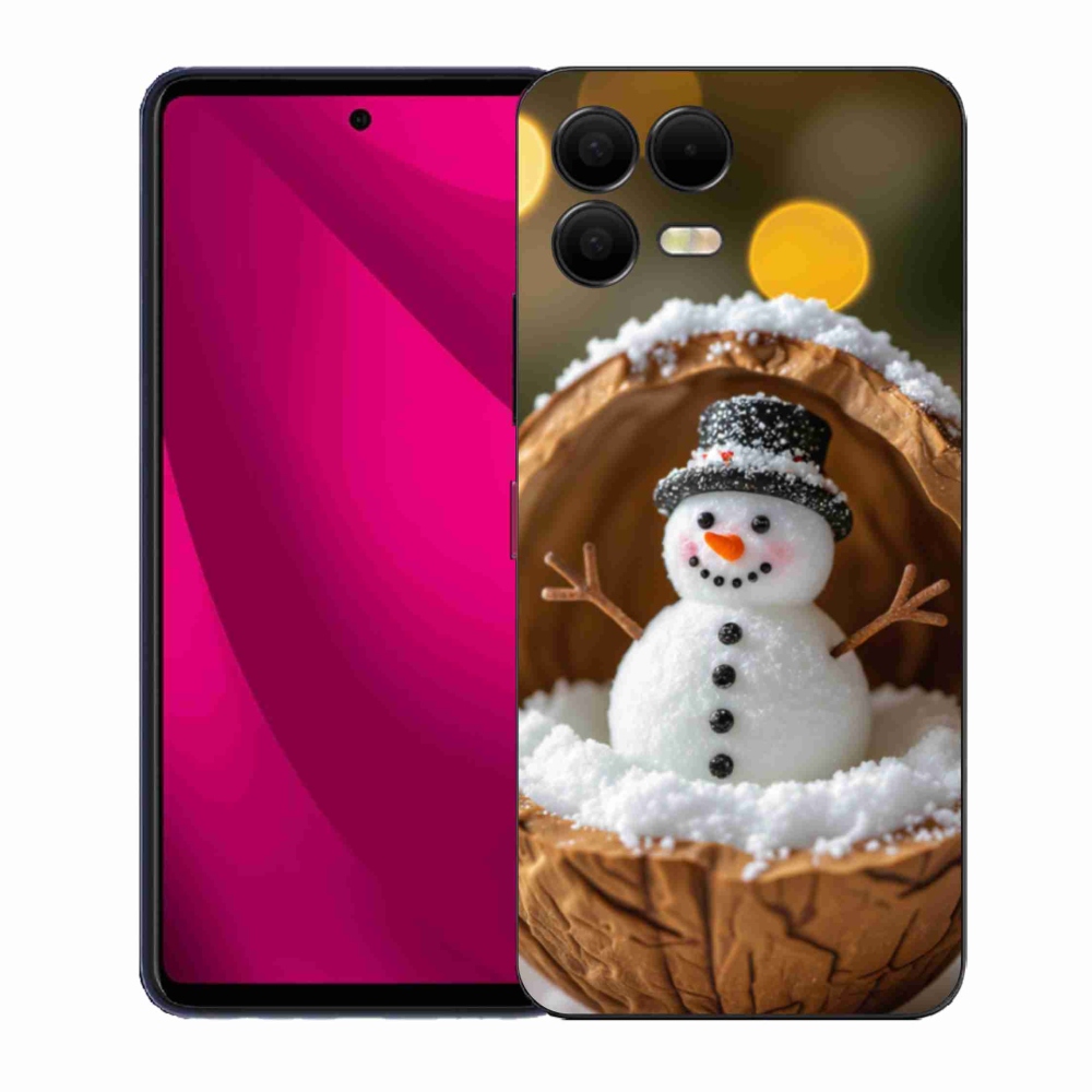 Gelový kryt mmCase na T phone 3 Pro - sněhulák 4