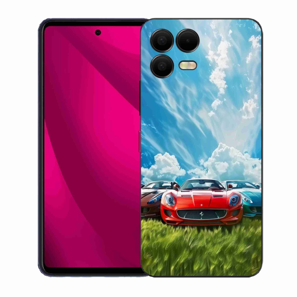 Gelový kryt mmCase na T phone 3 Pro - sportovní vozy