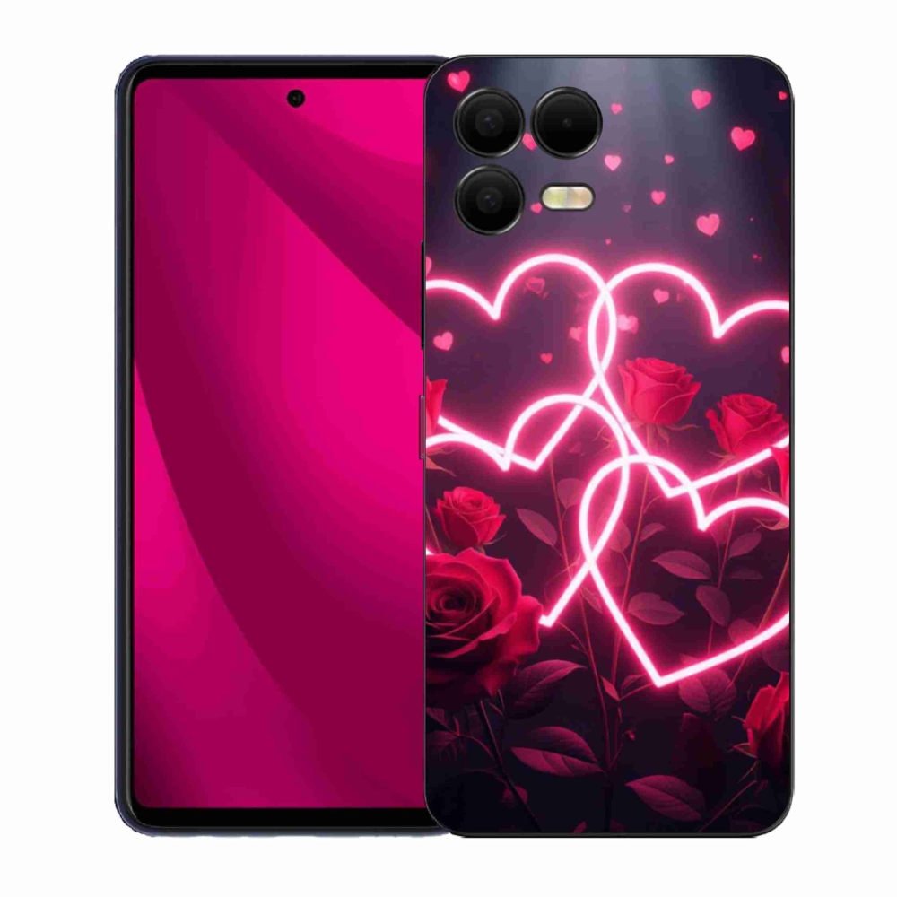 Gelový kryt mmCase na T phone 3 Pro - srdce lásky
