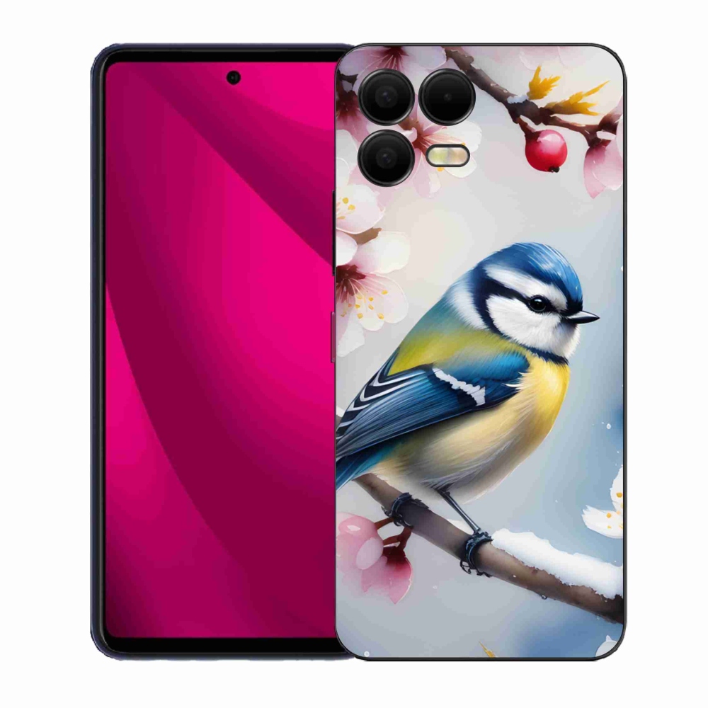 Gelový kryt mmCase na T phone 3 Pro - sýkorka