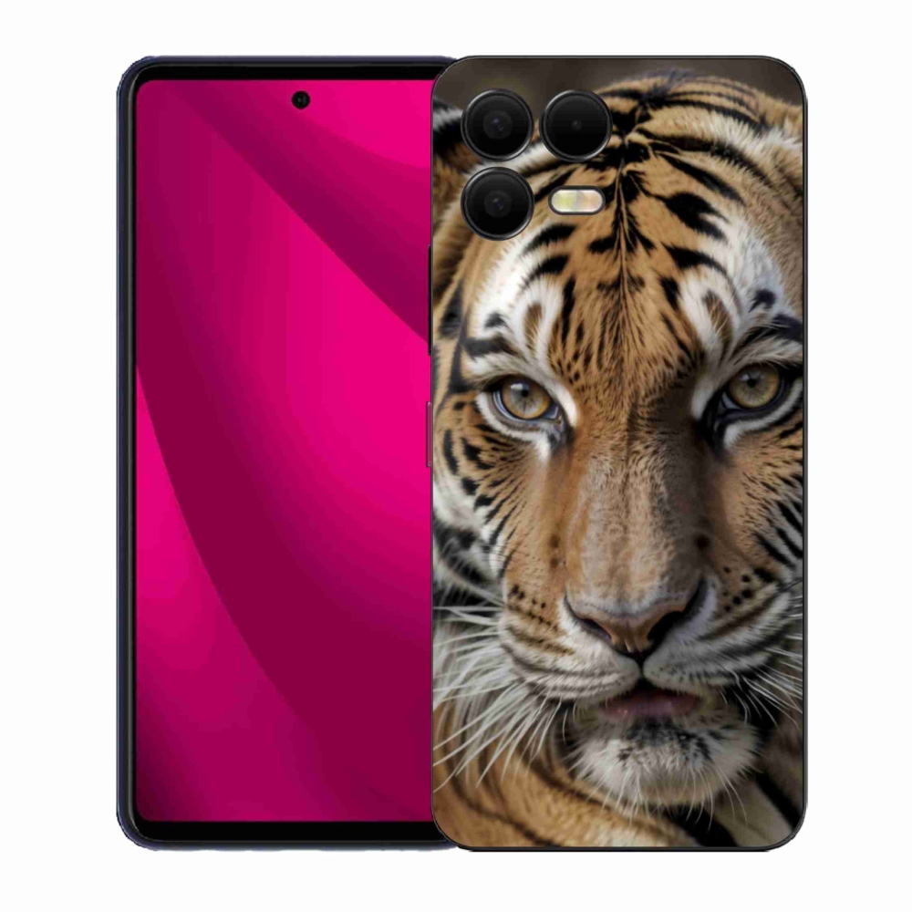 Gelový kryt mmCase na T phone 3 Pro - tygří pohled
