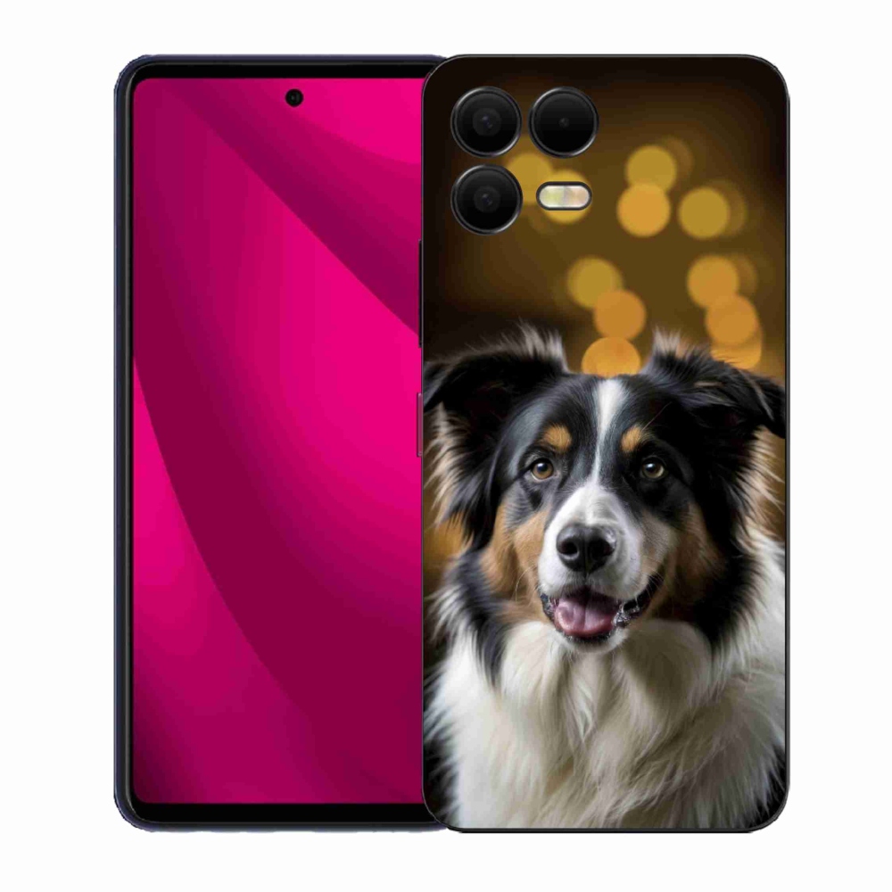 Gelový kryt mmCase na T phone 3 Pro - usměvavý australský ovčák