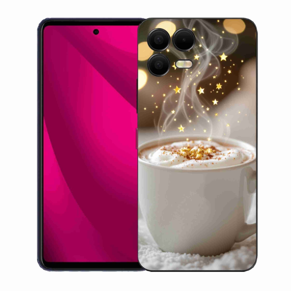 Gelový kryt mmCase na T phone 3 Pro - vánoční horký nápoj
