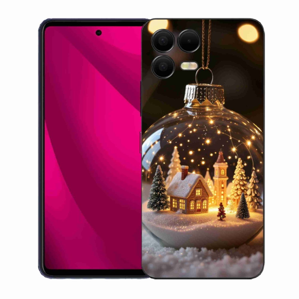 Gelový kryt mmCase na T phone 3 Pro - vánoční koule 3