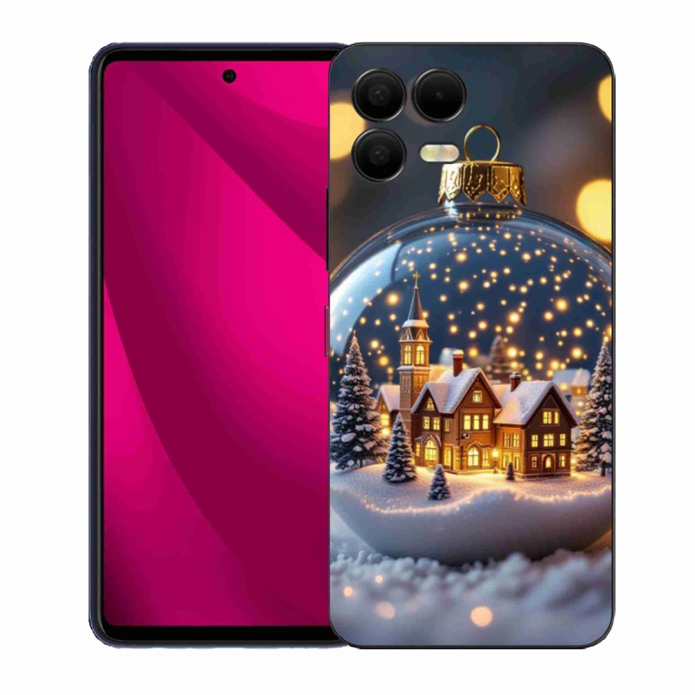 Gelový kryt mmCase na T phone 3 Pro - vánoční koule 4