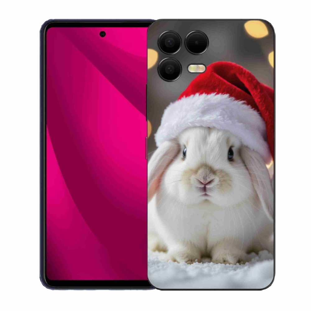 Gelový kryt mmCase na T phone 3 Pro - vánoční králík
