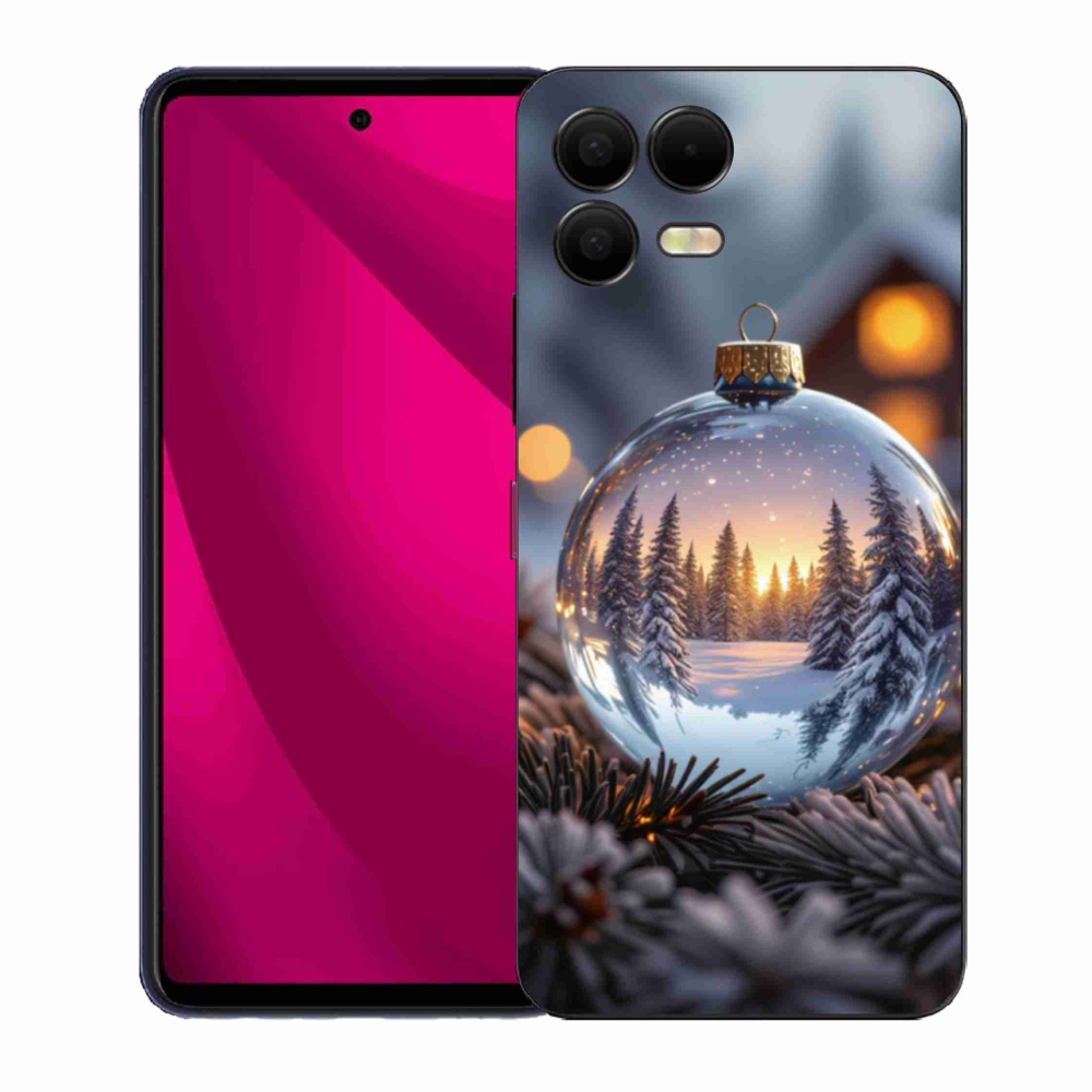 Gelový kryt mmCase na T phone 3 Pro - vánoční ozdoba