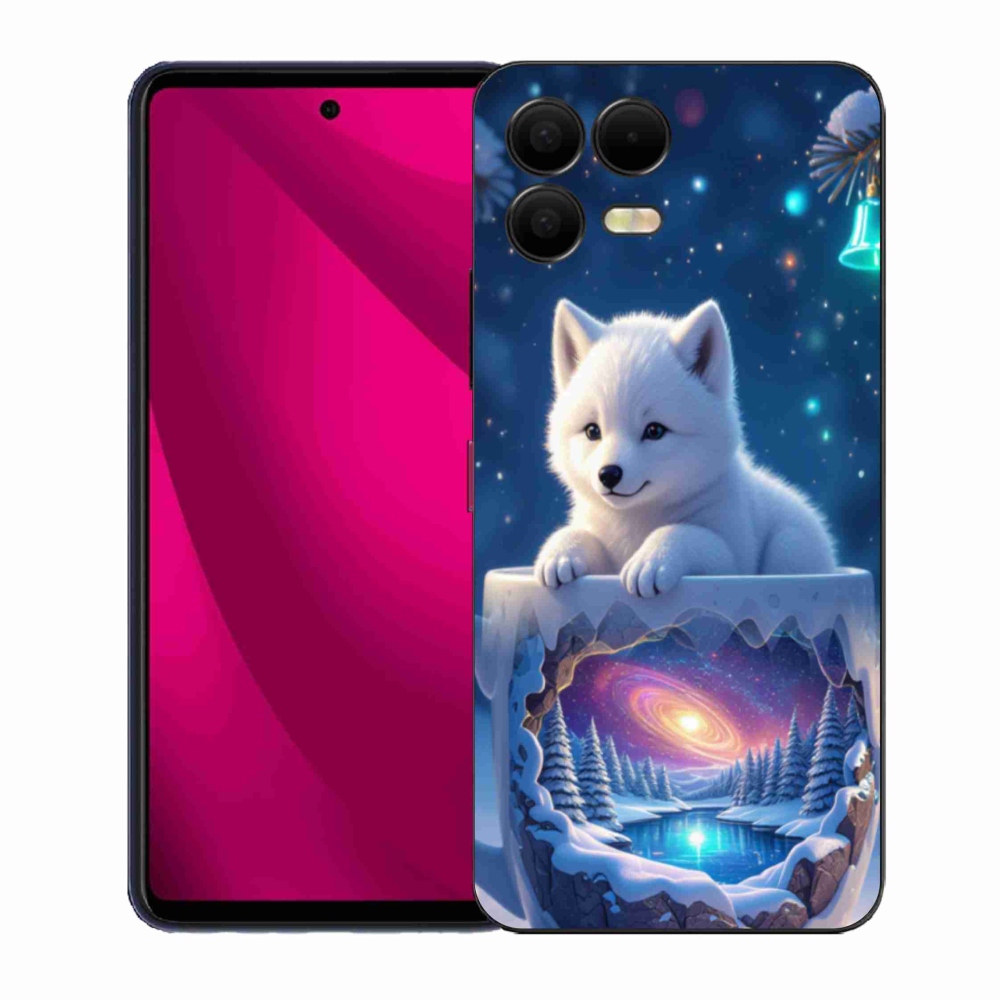Gelový kryt mmCase na T phone 3 Pro - vánoční štěně