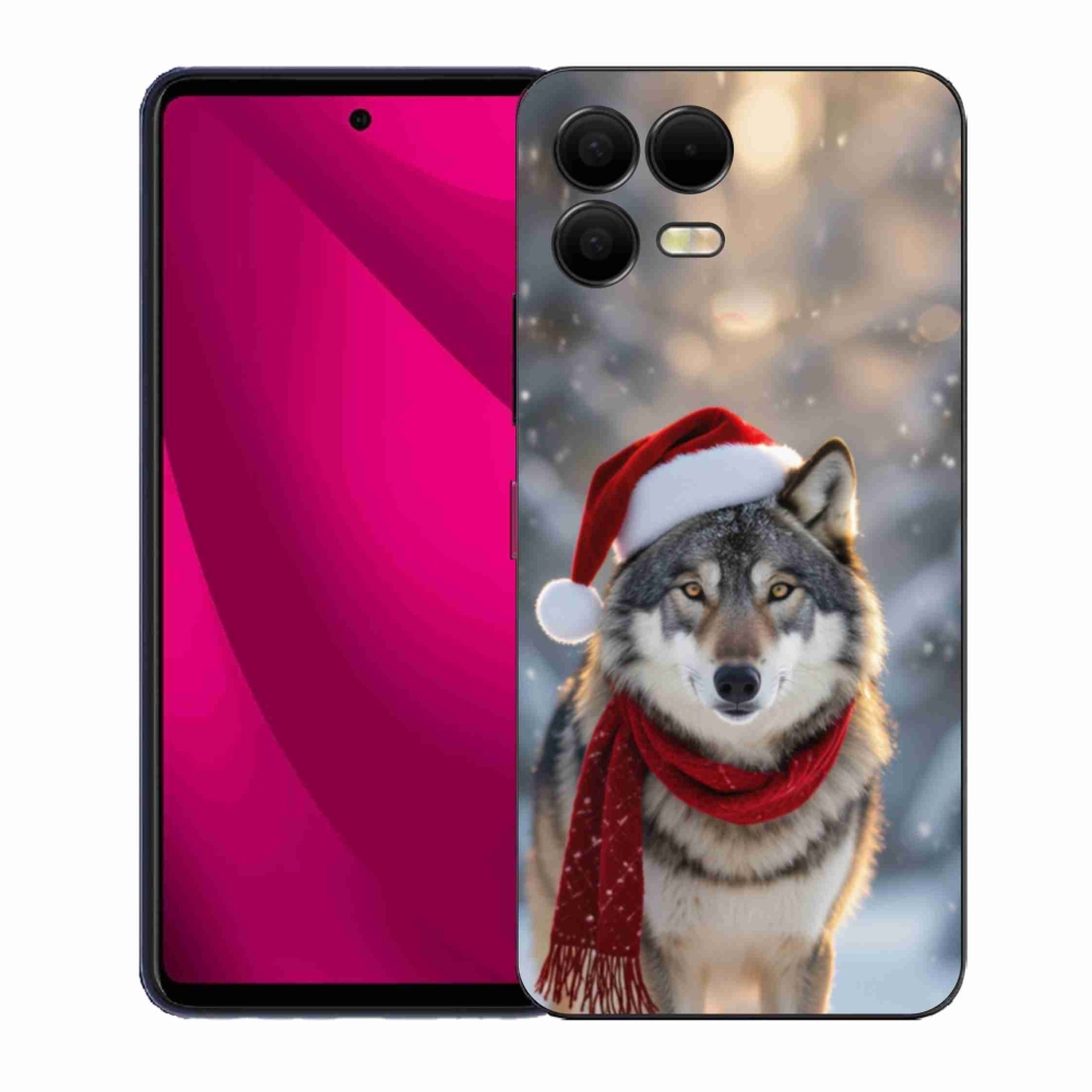 Gelový kryt mmCase na T phone 3 Pro - vánoční vlk