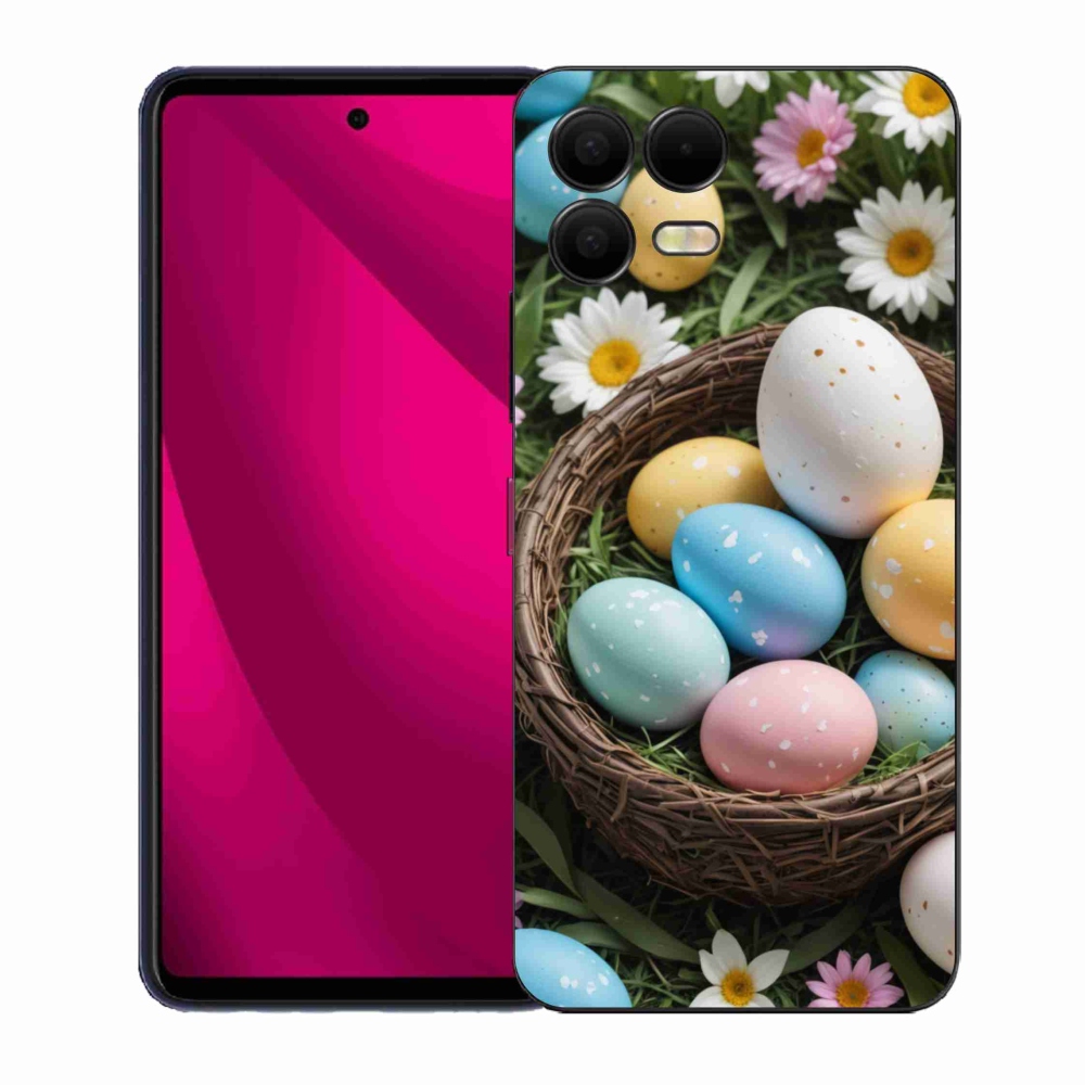 Gelový kryt mmCase na T phone 3 Pro - velikonoční vajíčka 2
