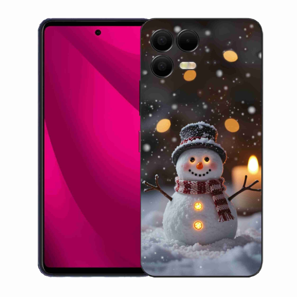 Gelový kryt mmCase na T phone 3 Pro - veselý sněhulák