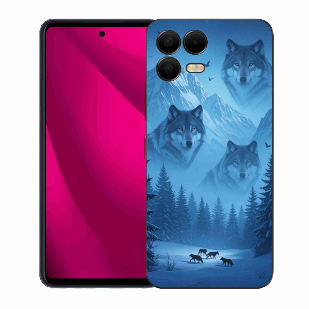 Gelový kryt mmCase na T phone 3 Pro - vlčí smečka