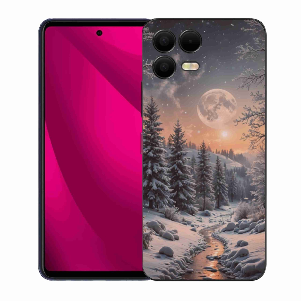 Gelový kryt mmCase na T phone 3 Pro - zimní krajina 2