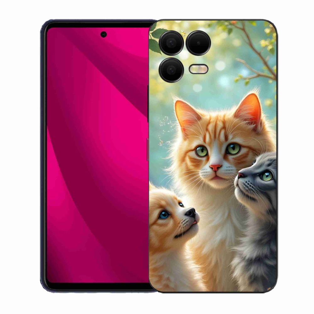 Gelový kryt mmCase na T phone 3 Pro - zvířecí přátelství 2