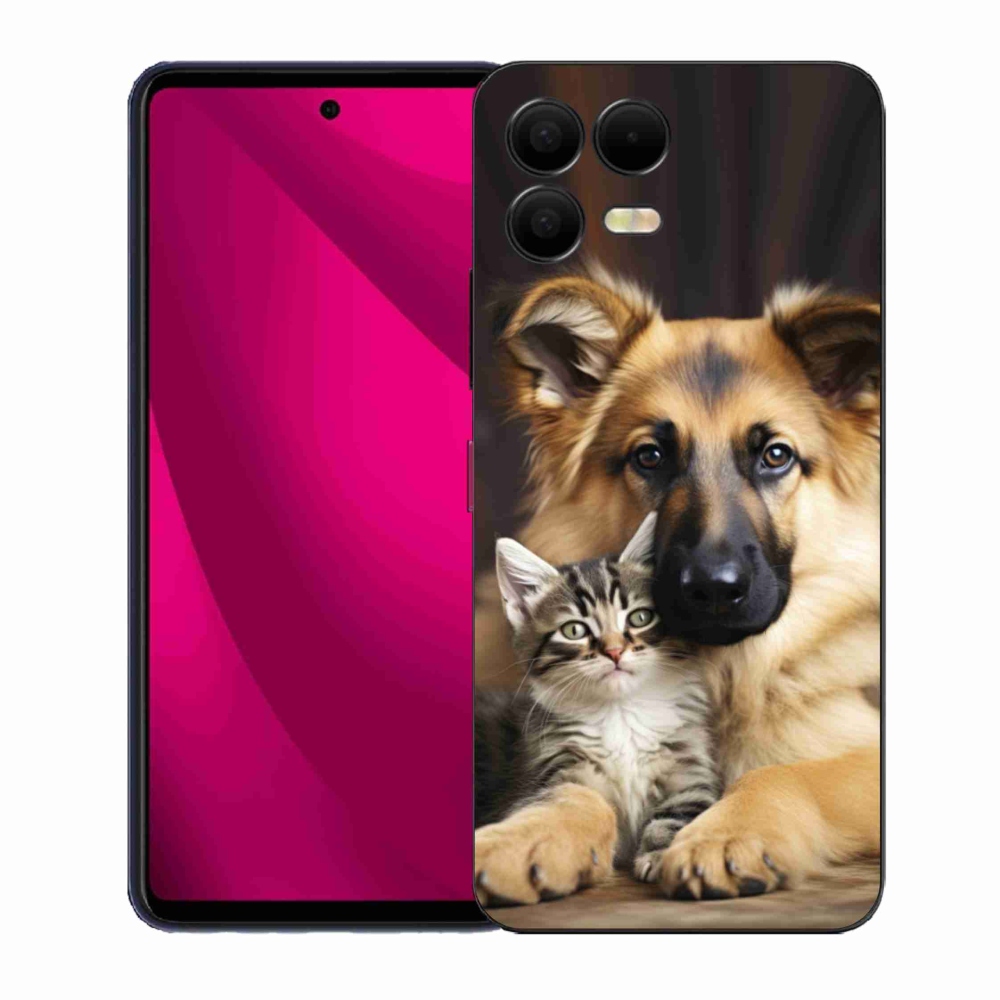 Gelový kryt mmCase na T phone 3 Pro - zvířecí přátelství