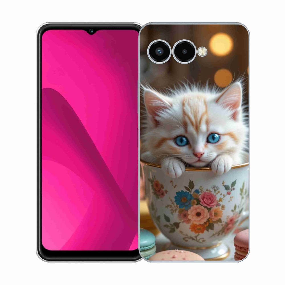 Gelový kryt mmCase na T phone 3 - roztomilé kotě 6