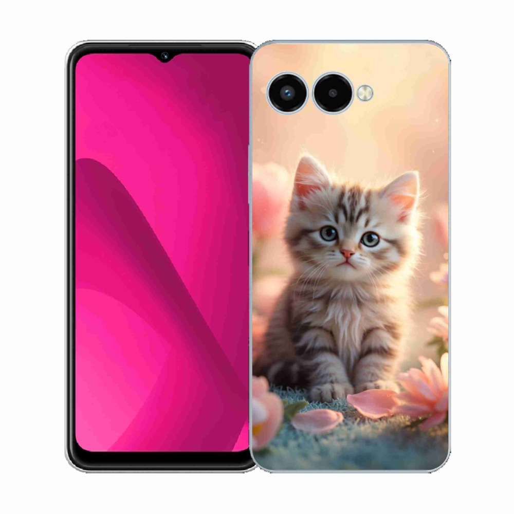 Gelový kryt mmCase na T phone 3 - roztomilé kotě 8