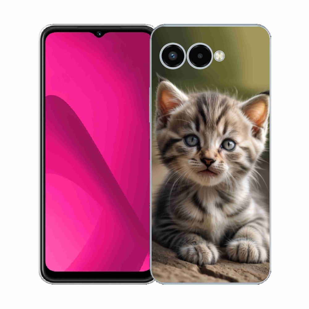 Gelový kryt mmCase na T phone 3 - roztomilé kotě 9