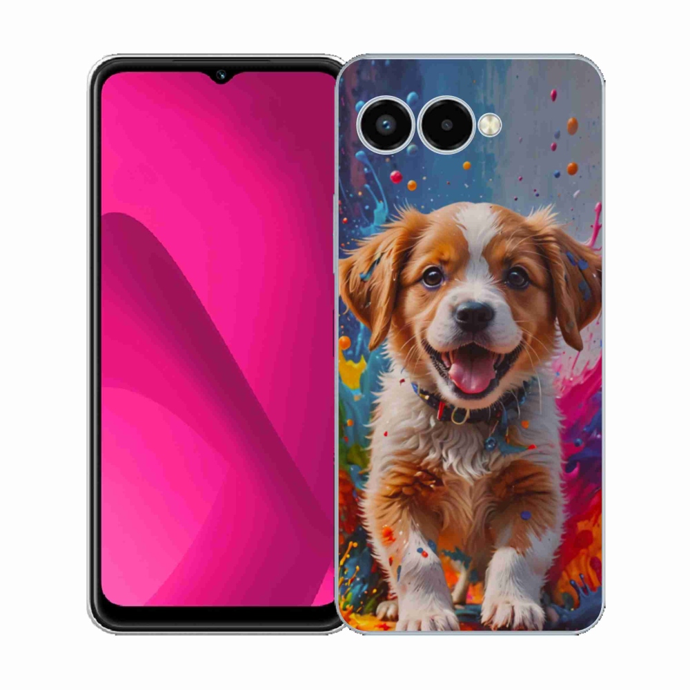 Gelový kryt mmCase na T phone 3 - roztomilé štěně 3