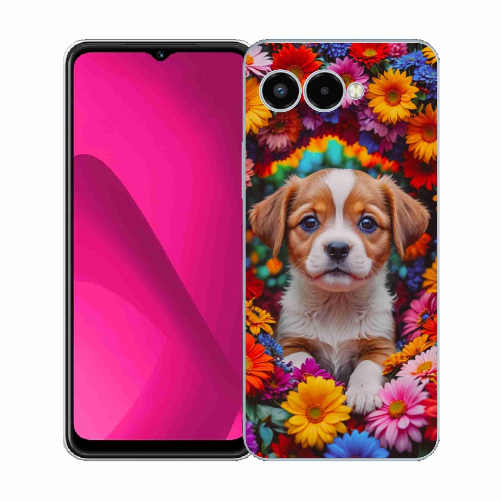 Gelový kryt mmCase na T phone 3 - roztomilé štěně